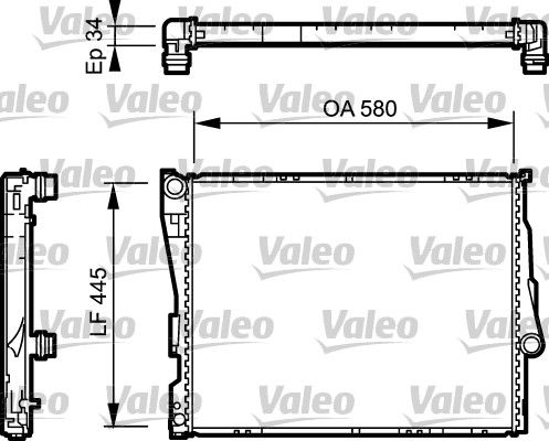 VALEO 734276 Radiator, engine cooling