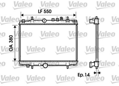 Radiator, engine cooling VALEO 734278