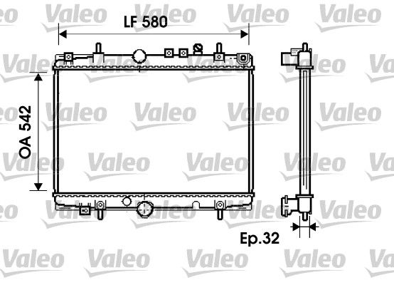 VALEO 734279 Radiator, engine cooling