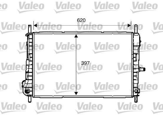VALEO 734288 Radiator, engine cooling