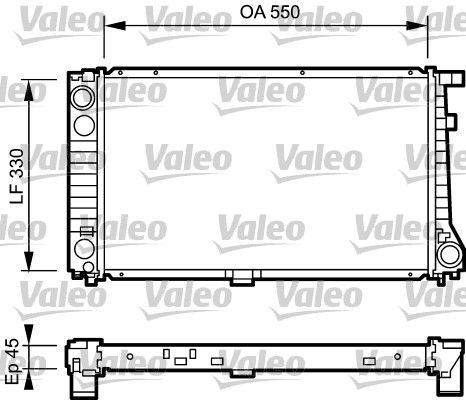 VALEO 734289 Radiator, engine cooling