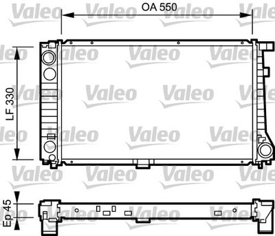 Radiator, engine cooling VALEO 734289