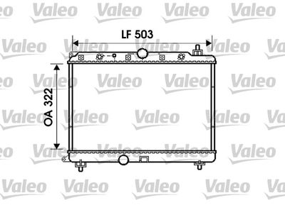 Radiator, engine cooling VALEO 734290