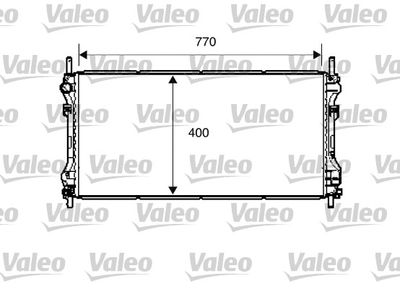 Radiator, engine cooling VALEO 734291
