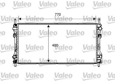 Radiator, engine cooling VALEO 734292