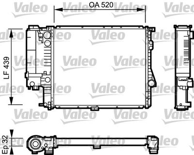 Radiator, engine cooling VALEO 734301