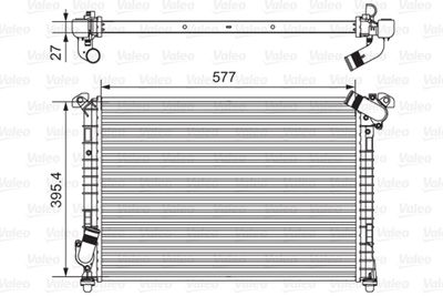 Radiator, engine cooling VALEO 734328