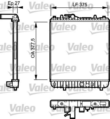 VALEO 734331 Radiator, engine cooling