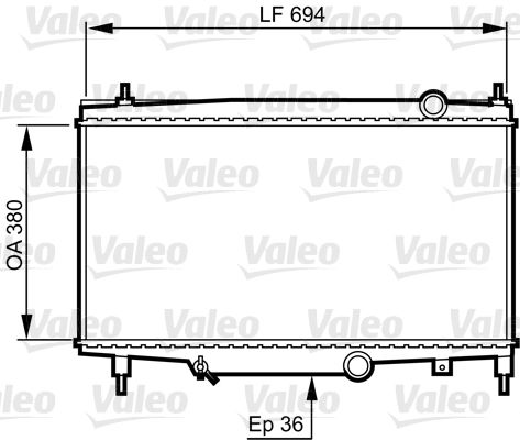 VALEO 734336 Radiator, engine cooling