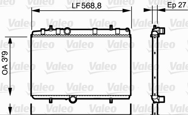 VALEO 734338 Radiator, engine cooling