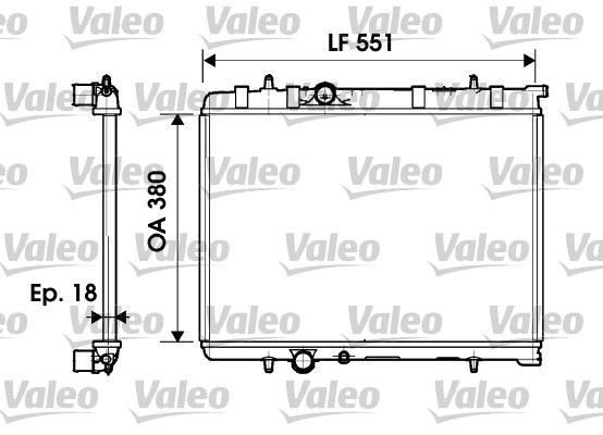 VALEO 734346 Radiator, engine cooling