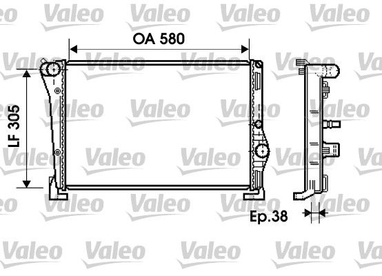VALEO 734364 Radiator, engine cooling