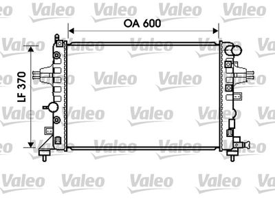 Radiator, engine cooling VALEO 734381