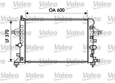 Radiator, engine cooling VALEO 734382