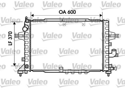 Radiator, engine cooling VALEO 734383