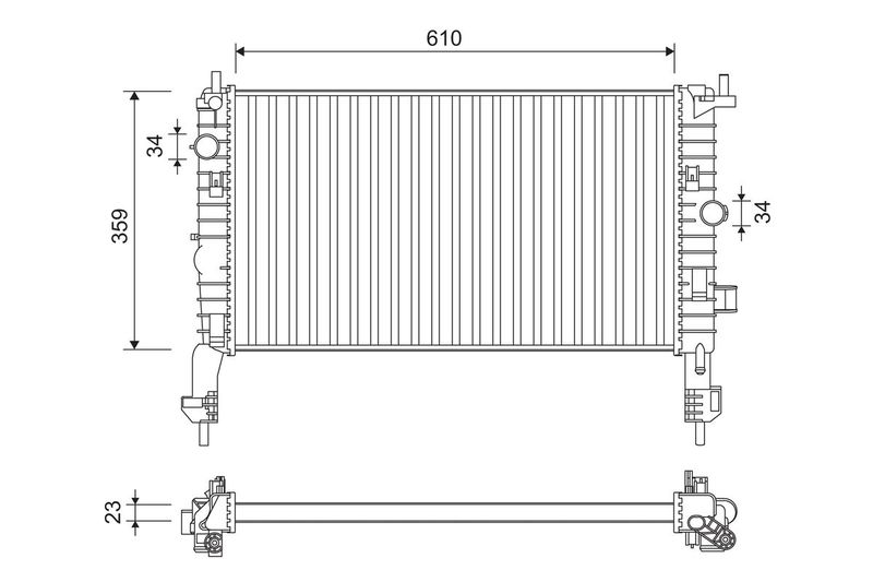 VALEO 734384 Radiator, engine cooling