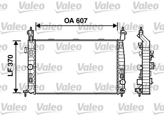 VALEO 734385 Radiator, engine cooling