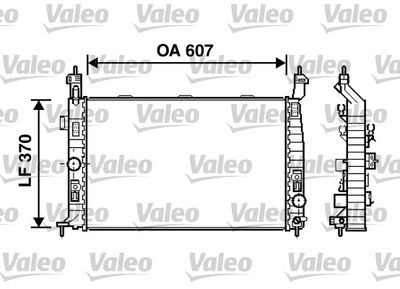 Radiator, engine cooling VALEO 734385