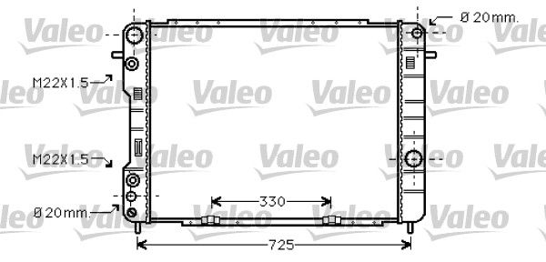 VALEO 734389 Radiator, engine cooling