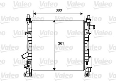 Radiator, engine cooling VALEO 734392