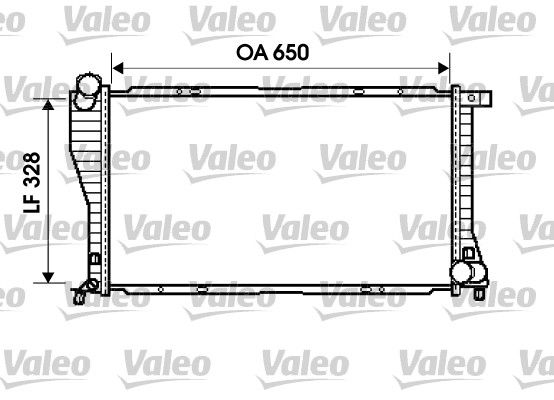 VALEO 734394 Radiator, engine cooling