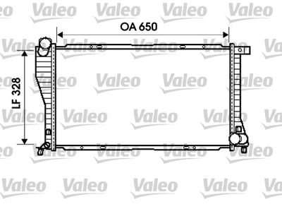 Radiator, engine cooling VALEO 734394