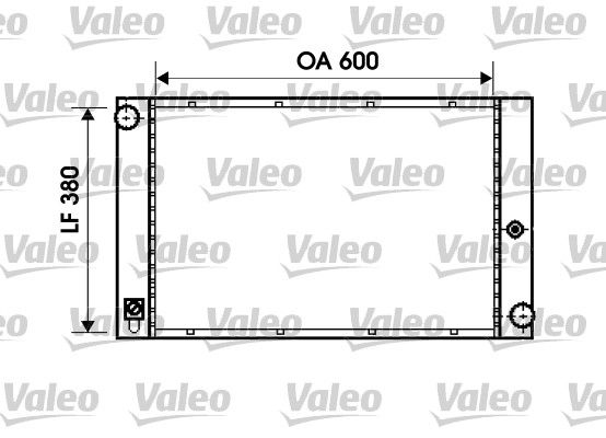 VALEO 734395 Radiator, engine cooling