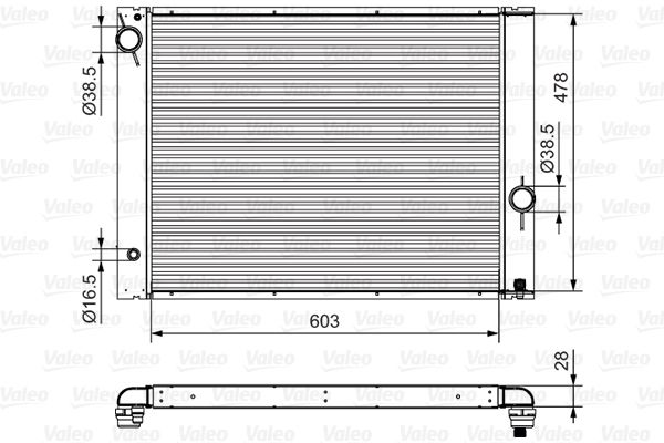 VALEO 734396 Radiator, engine cooling