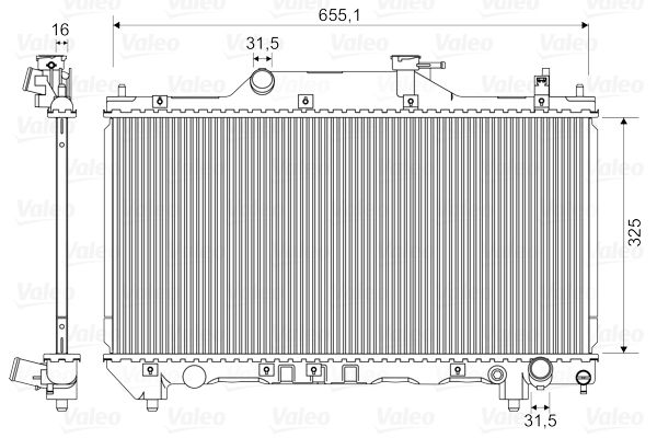 VALEO 734401 Radiator, engine cooling