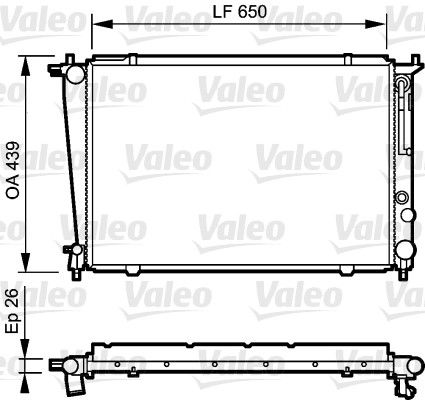 VALEO 734408 Radiator, engine cooling