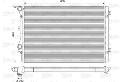 Radiator, engine cooling VALEO 734413