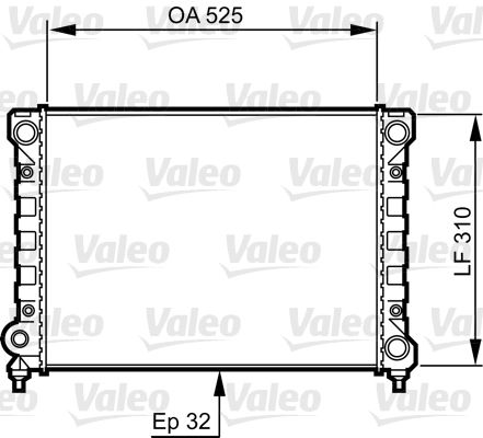 VALEO 734415 Radiator, engine cooling