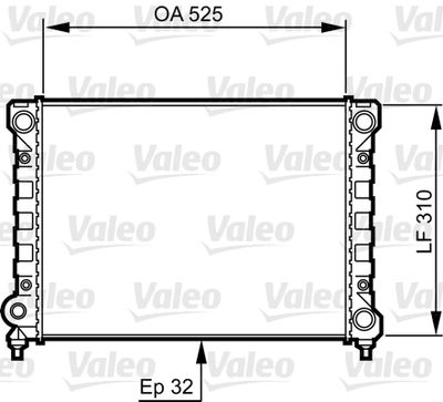Radiator, engine cooling VALEO 734415