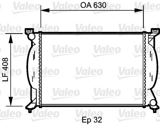 VALEO 734418 Radiator, engine cooling