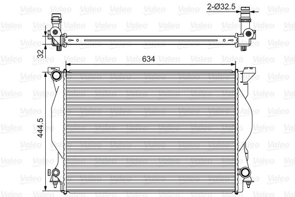 VALEO 734419 Radiator, engine cooling