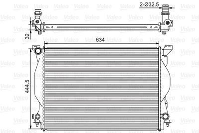 Radiator, engine cooling VALEO 734419