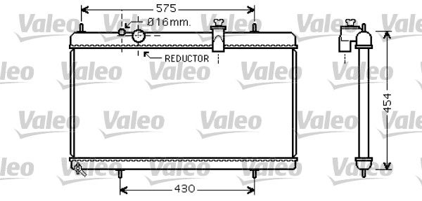 VALEO 734452 Radiator, engine cooling