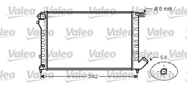 VALEO 734456 Radiator, engine cooling