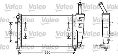 Radiator, engine cooling VALEO 734457