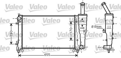 Radiator, engine cooling VALEO 734458