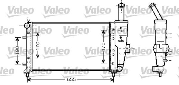 VALEO 734459 Radiator, engine cooling