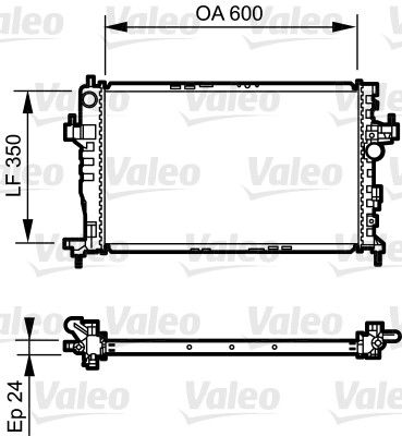 VALEO 734464 Radiator, engine cooling