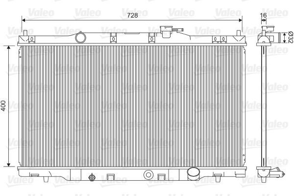 VALEO 734476 Radiator, engine cooling