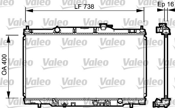 VALEO 734477 Radiator, engine cooling