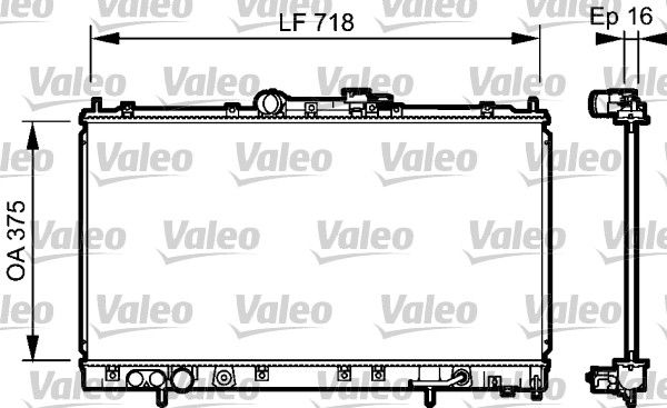 VALEO 734481 Radiator, engine cooling
