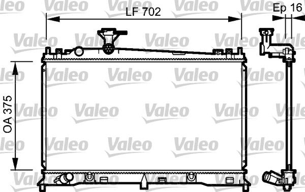 VALEO 734483 Radiator, engine cooling