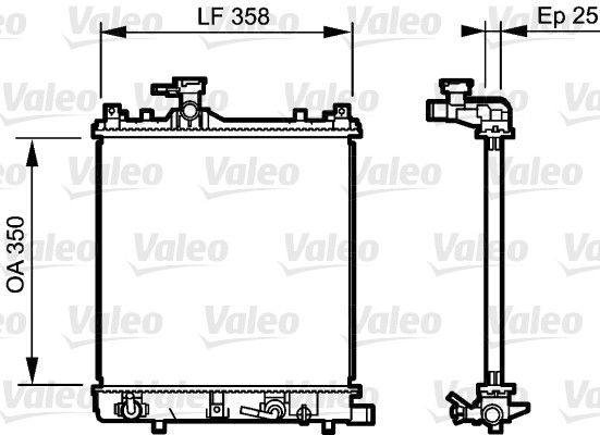 VALEO 734486 Radiator, engine cooling