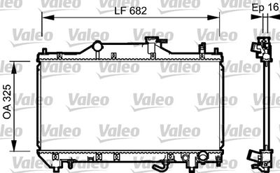 Radiator, engine cooling VALEO 734490