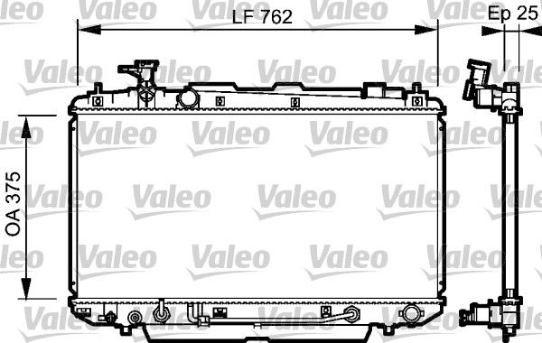 VALEO 734493 Radiator, engine cooling