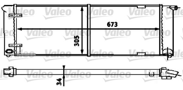 VALEO 734586 Radiator, engine cooling